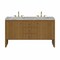 James Martin Vanities Hudson 60" Double Vanity, Honey Oak w/ 3 CM Victorian Silver Silestone Top 435-V60D-HNO-3VSL - alternate 1