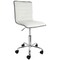 Elama Faux Leather Adjustable Rolling Office Chair in White ELM-729B-WHT - alternate 1
