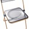 Leisuremod Lawrence Acrylic Folding Chair with Gold Metal Frame, Clear LFG19CL - alternate 8