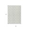 Homeroots 8' X 10' Ivory And Black Geometric Washable Indoor Outdoor Area Rug 613557 - alternate 5