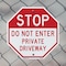 Signmission Stop Do Not Enter Private Driveway, 6 Inch X 6 Inch, Plastic Sign OC-P-6-278 - alternate 6