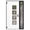 Vdomdoors Aluminum Door Cynex 6106 Dark Stone Entry Steel Metal Modern Painted W36+14xH80 Right Inswing CYNEX6106EXD-DARK-W36+14xH80-RH-I - alternate 5