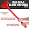 Neiko 9 Lb Dead Blow Hammer, 30 in Long, Red, Unibody Molded, Ergonomic Textured Handle, 3 Inch Head 02884B - alternate 6
