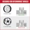 Coyote Wheel Accessories WHEEL INSTALLATION KIT 5 Lug Kit 15 Millimeter x 125 Thread Size 60 Degree Conical Spline Drive 63K558-28 - alternate 5