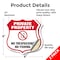 Signmission Private Property Shield Sign No Trespass, 6 inch X 6 inch, Vinyl Decal, 2PK SHI-D-2PACK-6-447 - alternate 4