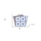Homeroots 6" X 6" Blue and Muted Taupe Peel And Stick Tiles 400152 - alternate 4
