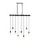 Jonathan Y Rhys 40" 8-Light Vintage Industrial Driftwood Iron LED Linear Chandelier w/Height Adjustable Bulbs, B JYL1330A - alternate 10