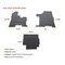 Mytee Products 3Pcs Latex Semi Truck Black Floor Mats Liners for Peterbilt 357, 377, 378 (2004) MAT-PTMT3P-2D04 - alternate 4