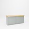 Pucel Cabinet Workbench with Shelf & Door, 72 in W x 34 in H x 30 in D, Gray CW-3072-SD - alternate 1