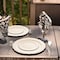 Smarty Had A Party 7.5" Ivory Vintage Round Disposable Plastic Appetizer/Salad Plates (120 Plates), 120PK 867IV-CASE - alternate 7