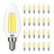 Luxrite 8W LED Candelabra Bulb, 75W Equivalent, E12 Base, 1000 Lumens, 4000K Cool White, Dimmable, 24PK LR21713 - alternate 1