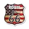 Signmission Route Us 66 Flag, 12 Inch X 12 Inch, Aluminum Metal Sign SHI-A-12-483 - alternate 1
