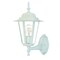 Homeroots White Glass Lantern Wall Light 398618 - alternate 1
