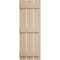Ekena Millwork Rustic Three Board Spaced Board-n-Batten Sandblasted Faux Wood Shutters, 17 1/2W x 76H, PR SHUBSS17X76SDPR - alternate 12