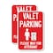 Signmission Valet Parking Please Wait for Attendant, 12'' X 18'' 2 Signs, Heavy Gauge Aluminum, 2PK A-1218-2PACK-22753 - alternate 1