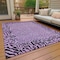 Homeroots 5' X 8' Purple Animal Print Washable Indoor Outdoor Area Rug 607663 - alternate 7