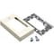 Legrand Flush Type Box Extension Adapter, 500, 700 Series, 2 Channel, 2.87 in W, 0.937 in H, 4.62 in L V5751 - alternate 1