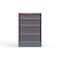 Strong Hold 4 drawer cabinet - (1x 6ft, 1x 8ft, 2x 10ft) - Red accents - Keyed Different S3044-PPDAS-0402DS - alternate 1