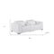 Homeroots 93in White and Brown Leather Power Reclining Loveseat With Storage 720543 - alternate 7