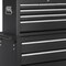 Homeroots Set of Two Black Multi-Tier Steel Rolling Cabinet With Lid, 2PK 714596 - alternate 6