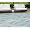 Homeroots 9' X 12' Aqua Mint Green And Silver Geometric Washable Indoor Outdoor Area Rug 589204 - alternate 7