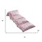 Homeroots 26" Pink and White Microfiber Princess Pouf Cover 546280 - alternate 3