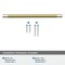 Amerock Esquire 10-1/16 in 256 mm Center-to-Center Polished Nickel/Golden Champagne Cabinet Pull BP36560PNBBZ - alternate 3