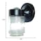 Homeroots Black Standard Jelly Jar One Light Outdoor Wall Light 398452 - alternate 5