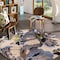 World Rug Gallery Modern Bright Flowers Non-Slip Area Rug 8 ft Round Cream 503CREAM8RND - alternate 4