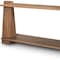 Homeroots 67" Brown Solid Wood Solid Console Table With Shelf 605656 - alternate 3