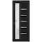 Vdomdoors Front Exterior Prehung FiberGlass Door Frosted Glass / Manux 8088 Matte Black / Office Commercial a MANUX8088EXD-BLK-W30 x H80-RH - alternate 2
