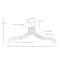 Nahanco 12in Clear Plastic Super Heavy Weight Children's Shirt Hanger, 100PK 412 - alternate 4