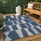 Jonathan Y Odette Modern Geometric Abstract Two-Tone Navy/Cream 3 ft. x 5 ft. Indoor/Outdoor Area Rug TSN303B-3 - alternate 7