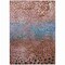 Homeroots 3' X 5' Terra Cotta Blue And Black Abstract Washable Indoor Outdoor Area Rug 603095 - alternate 5