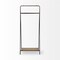 Homeroots Black Pipe Metal And Wood Shelf Hall Tree 376447 - alternate 6