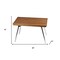 Homeroots 16" X 30" Brown Teak Rectangular Shower Bench 549381 - alternate 5