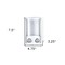 Homeroots Gray Heavy Duty Plastic Two Chamber Wall Mount Soap Dispenser 571499 - alternate 5