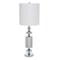 Homeroots Set of Two 36" Silver Metal Table Lamp With White Cone Shade 571299 - alternate 7