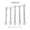 Sunex 5 Pc. Metric Full Polish V-Groove Combination Wrench Set 9918MA - alternate 3