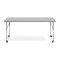 Flash Furniture Commercial Adjustable Height Rectangular Activity Table - Locking Casters-Gray XU-A3072-REC-GRY-T-A-CAS-GG - alternate 8