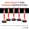 Traffic Kontrol Arch-Top Delineator Post 45in Tall, 4in Reflective Tape, Orange, 8LBS Base, 100PK TKDP-ATOP-45-8-OR-100 - alternate 6