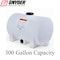 Snyder Industries 300 Gallon Heavy Duty Plastic Horizontal Leg Tank - White 1320000C95003 - alternate 4