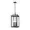 Z-Lite Hartwell 5-Light Outdoor Chain Mount Ceiling Fixture, 12 in W, Sand Black 5019CHXL-BK - alternate 1