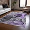 Homeroots 5' X 8' Gray and Purple Abstract Washable Non Skid Indoor Outdoor Area Rug 559473 - alternate 8
