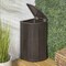 Happimess Chloe 15.56-Gallon All-Weather Wicker/Metal Corner Hideaway Outdoor Trash Can Brown HPM1200A - alternate 7
