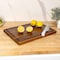 Happimess Eldridge Large 18"W x 12"D Handcrafted Acacia Wood Grain Thick Reversible Cutting Board w/Juice Gro CUT1001B - alternate 3
