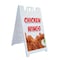 Signmission Chicken Wings, A-Frame & 2 Decals Installed, Heavy-Duty Plastic Frame SBHD-D-2436-Chicken Wings - alternate 1