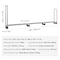 Vevor Outdoor Firewood Rack with Cover 1/2 Cord Wood Holder 150 x 14 x 46 in CJODB012FT - alternate 6