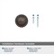 Amerock Inspirations 1-5/16 in 33 mm Diameter Oil-Rubbed Bronze Cabinet Knob BP1586ORB - alternate 3