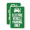 Signmission Electric Vehicle Parking Only With Graphic 2, 18'' X 24'' 2 Signs, Heavy Gauge Aluminum, 2PK A-1824-2PACK-24116 - alternate 1